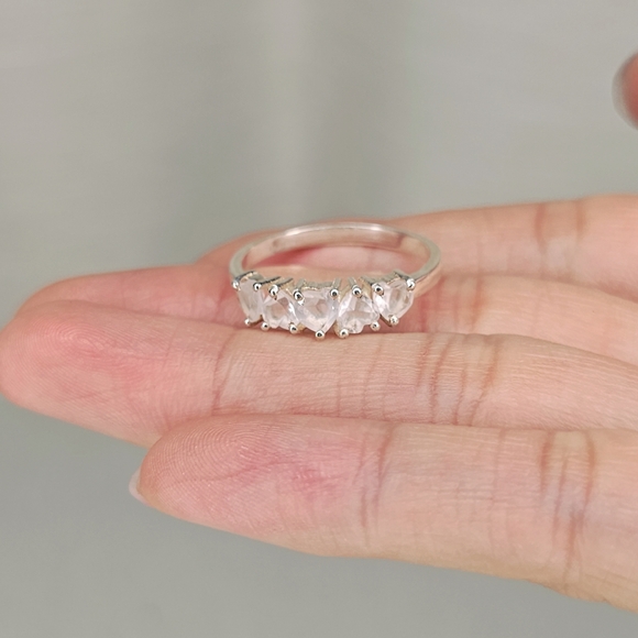 Real Rose Quartz Ring - Picture 3 of 11